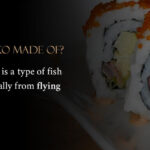 Close-up view of vibrant orange tobiko, or flying fish roe, highlighting its natural color and small size.