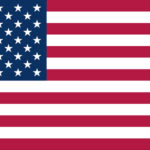 American flag waving in the wind