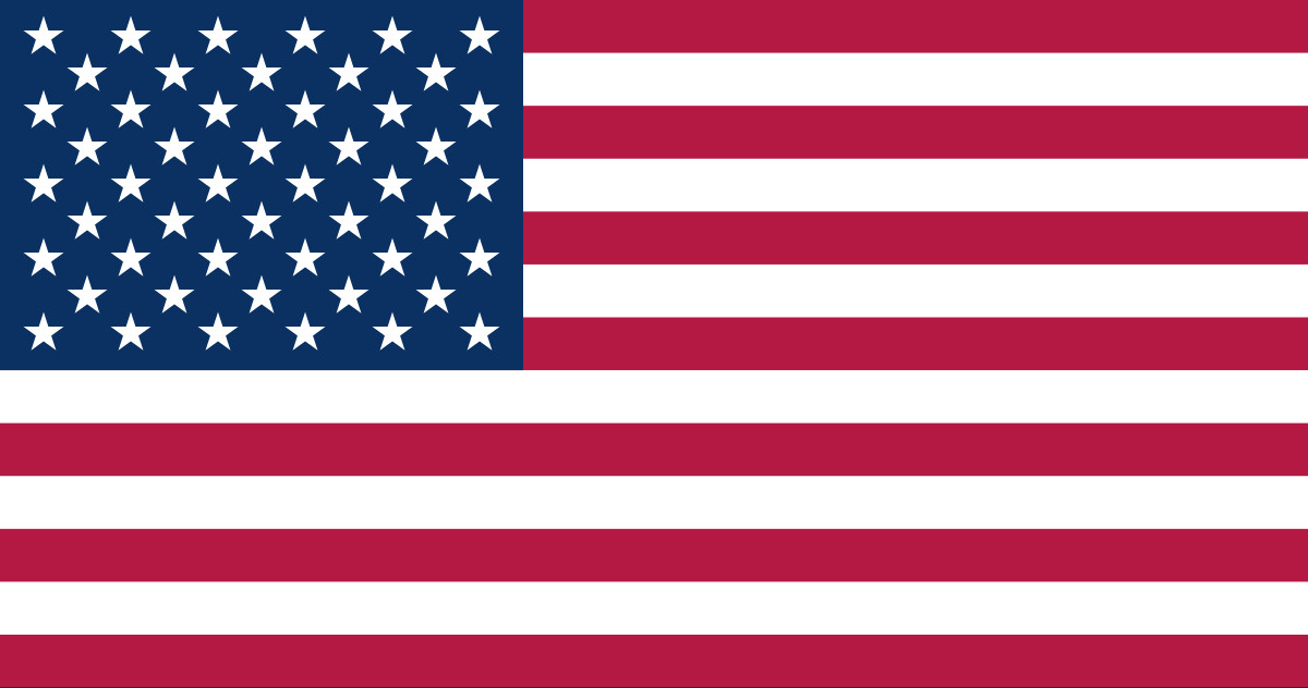 American flag waving in the wind