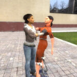 Chell and Alyx Vance in Garry's Mod