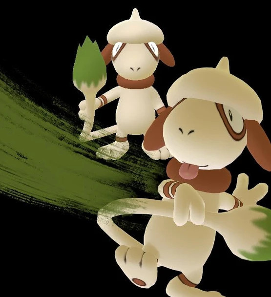 A Smeargle in Pokemon GO.