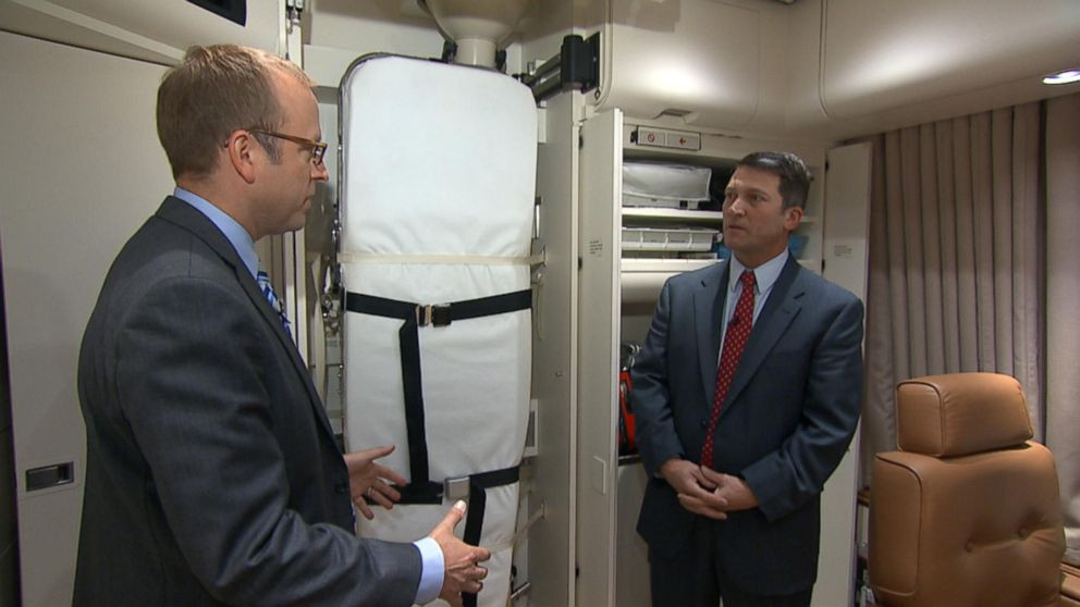 This photo shows the medical annex on Air Force One.