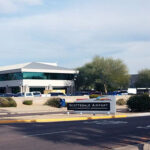 Aerial view of Scottsdale Airport in Arizona