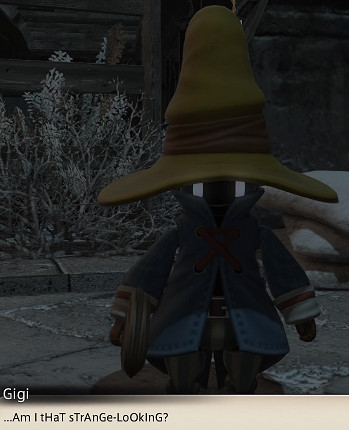 A poignant moment where a child shuns Gigi in Ishgard, reflecting the underlying themes of prejudice and isolation that resonate with Vivi's original narrative in Final Fantasy IX.