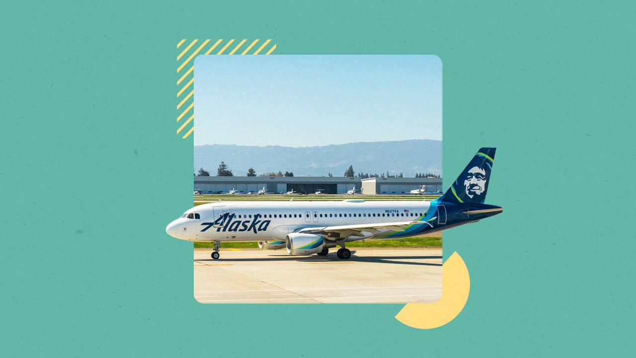 Design element including an alaska airlines