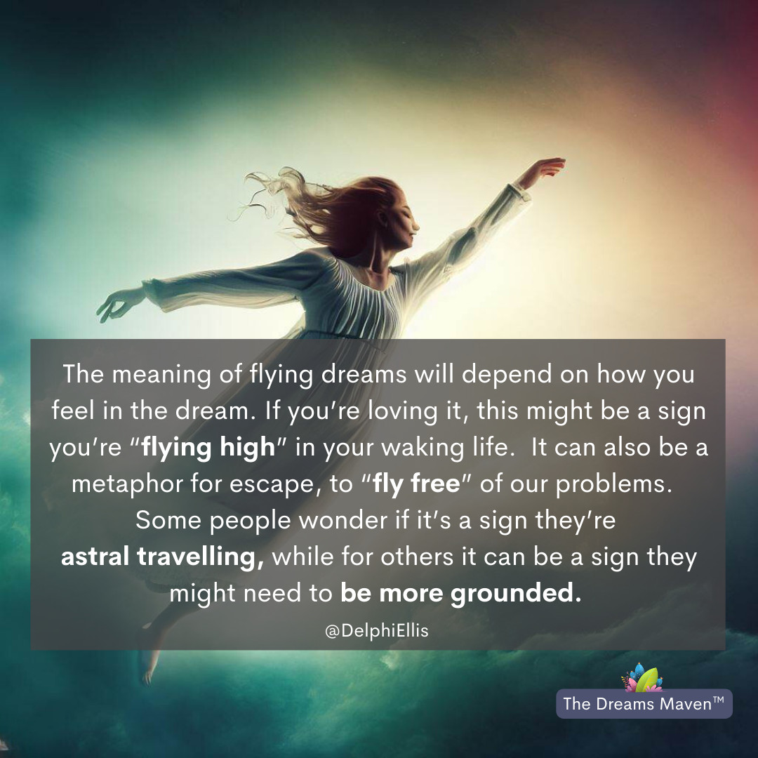 Image representing astral travel or out-of-body experience, related to dream interpretations of flying.