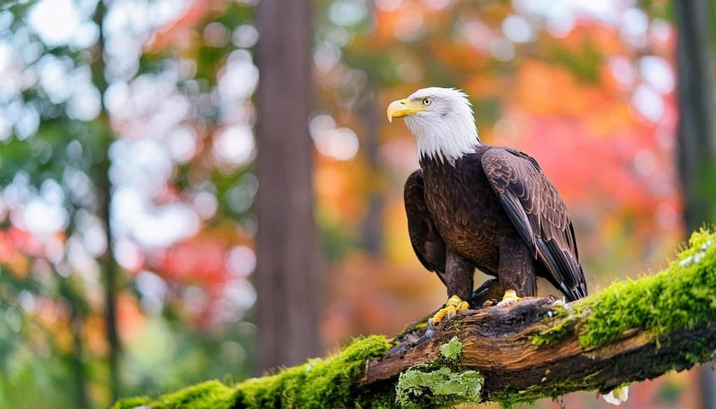 Bald eagle soaring