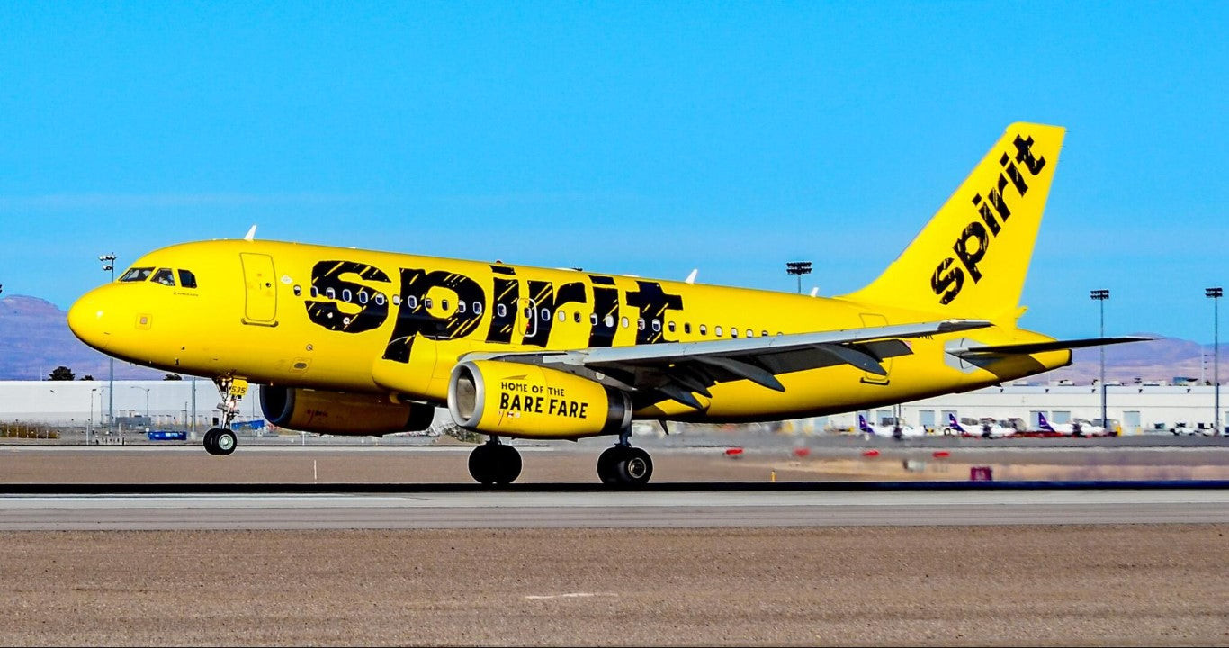 Spirit Airlines Airbus A320 landing