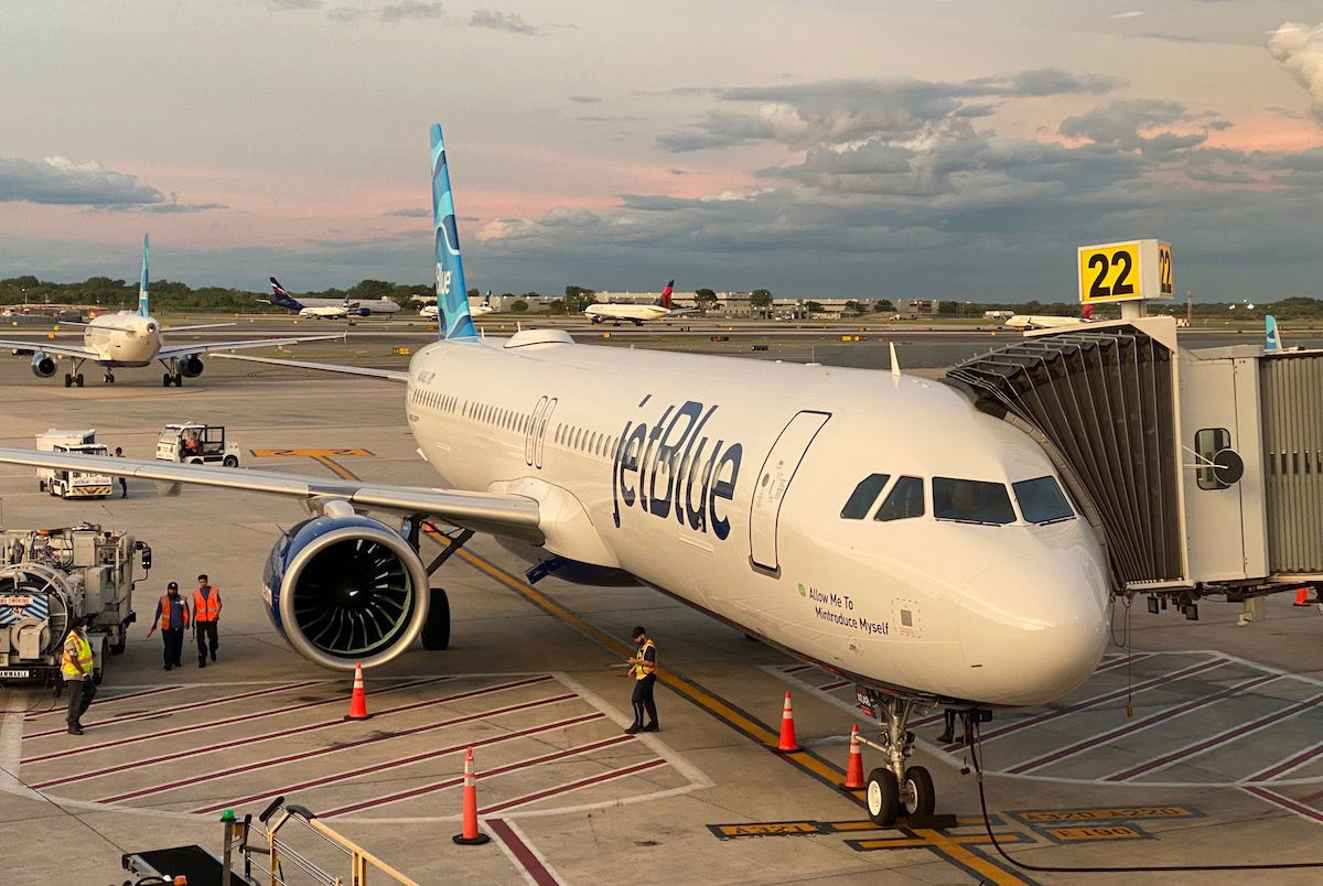 JetBlue Mint Suites, a competitor United Airlines cited as a reason for needing more JFK slots to compete effectively.