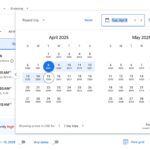 calendar of flight prices