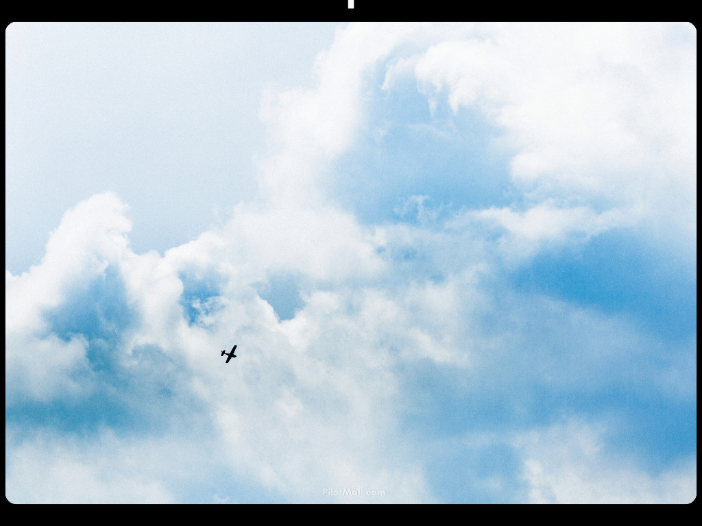 Plane Flying in Cloudy Weather
