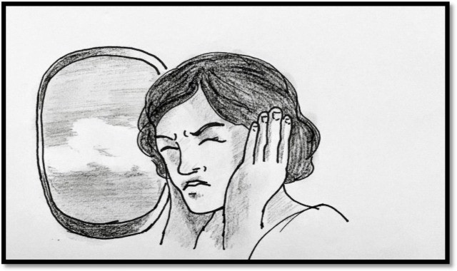 Airplane ear pressure illustration