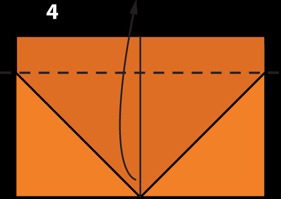 Creating nose weight with an inner triangle fold for stable flight