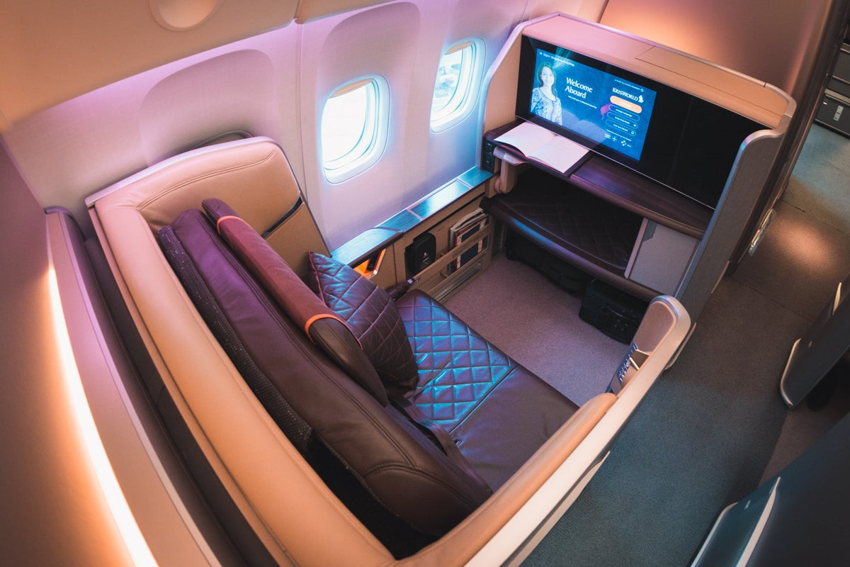 Singapore Airlines Boeing 777 First Class Interior