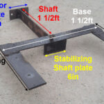 Homemade motor platform with mounting arms