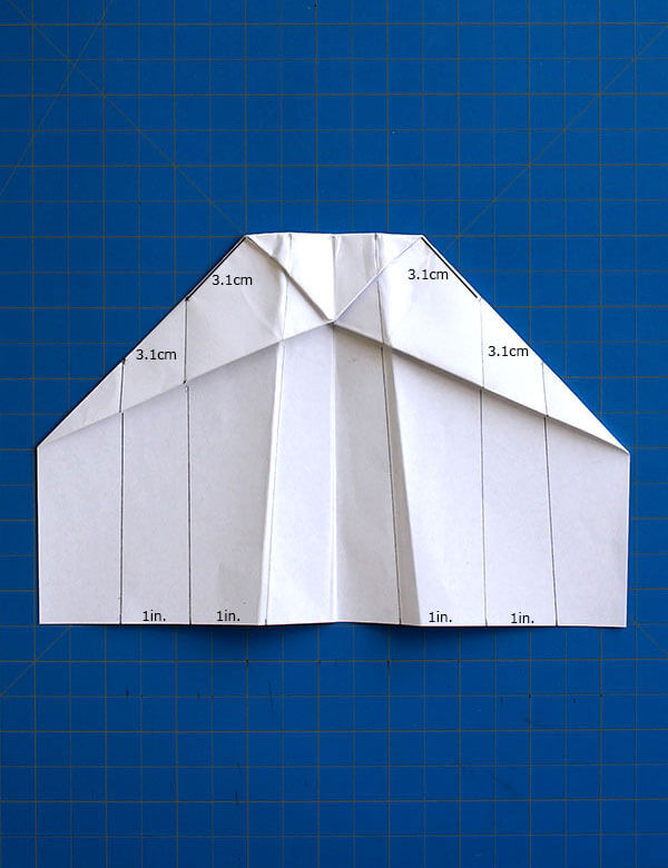 Step 12: Measuring and marking for accordion folds to enhance stability and glide