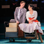 Christian Borle and Krysta Rodriguez showcasing their talent and chemistry in the Kennedy Center's production of Bye Bye Birdie, reflecting the musical's vibrant energy.