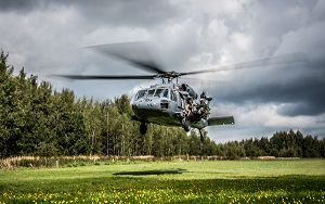 Black Hawk Helicopter in flight