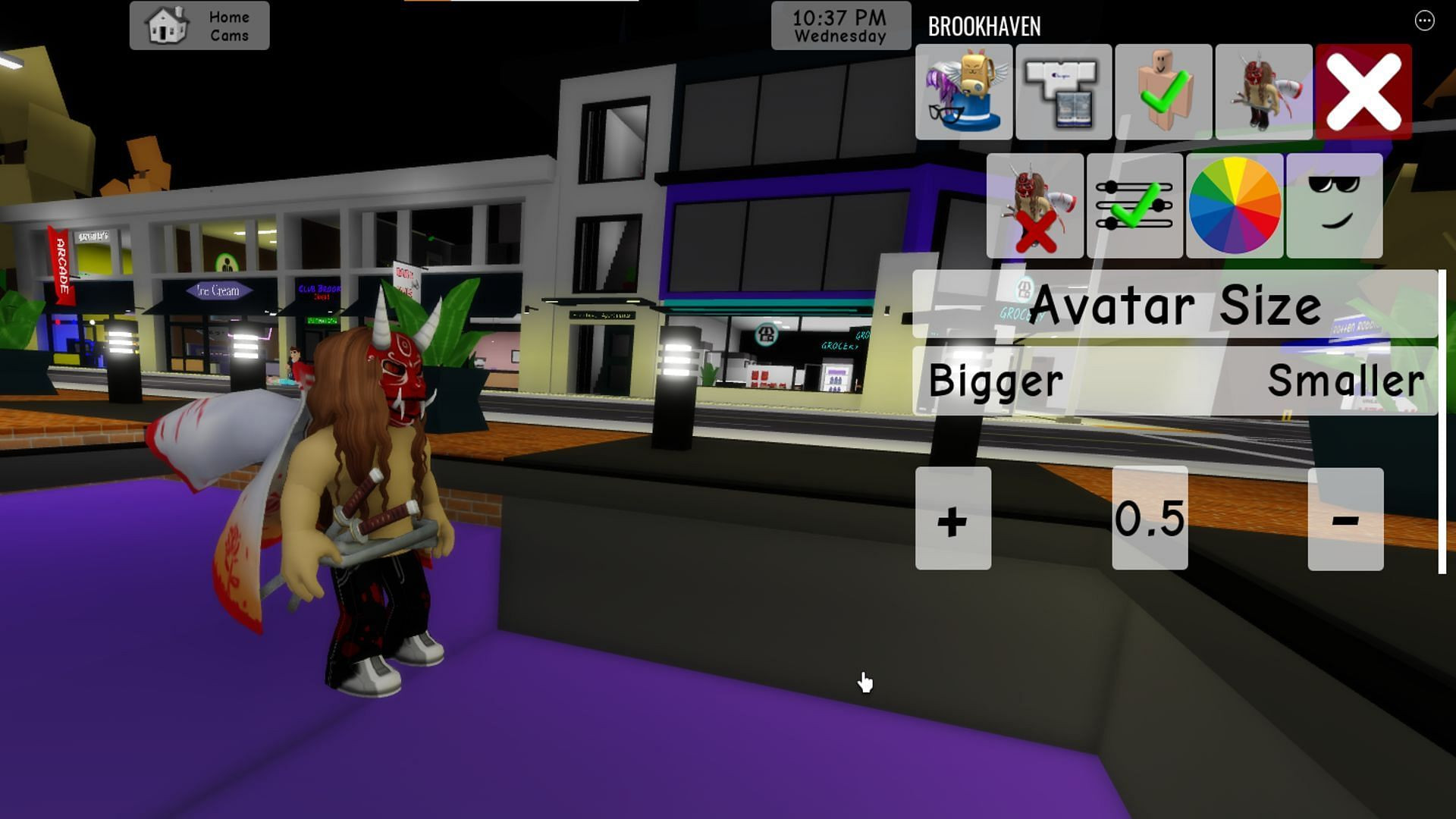 Reducing avatar size for the flying exploit