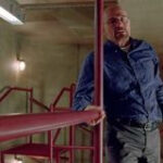Walt getting ready to kill the fly on the catwalk in