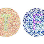 Photo of color blind test