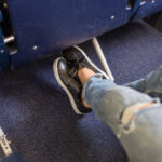 Airplane cabin during flight