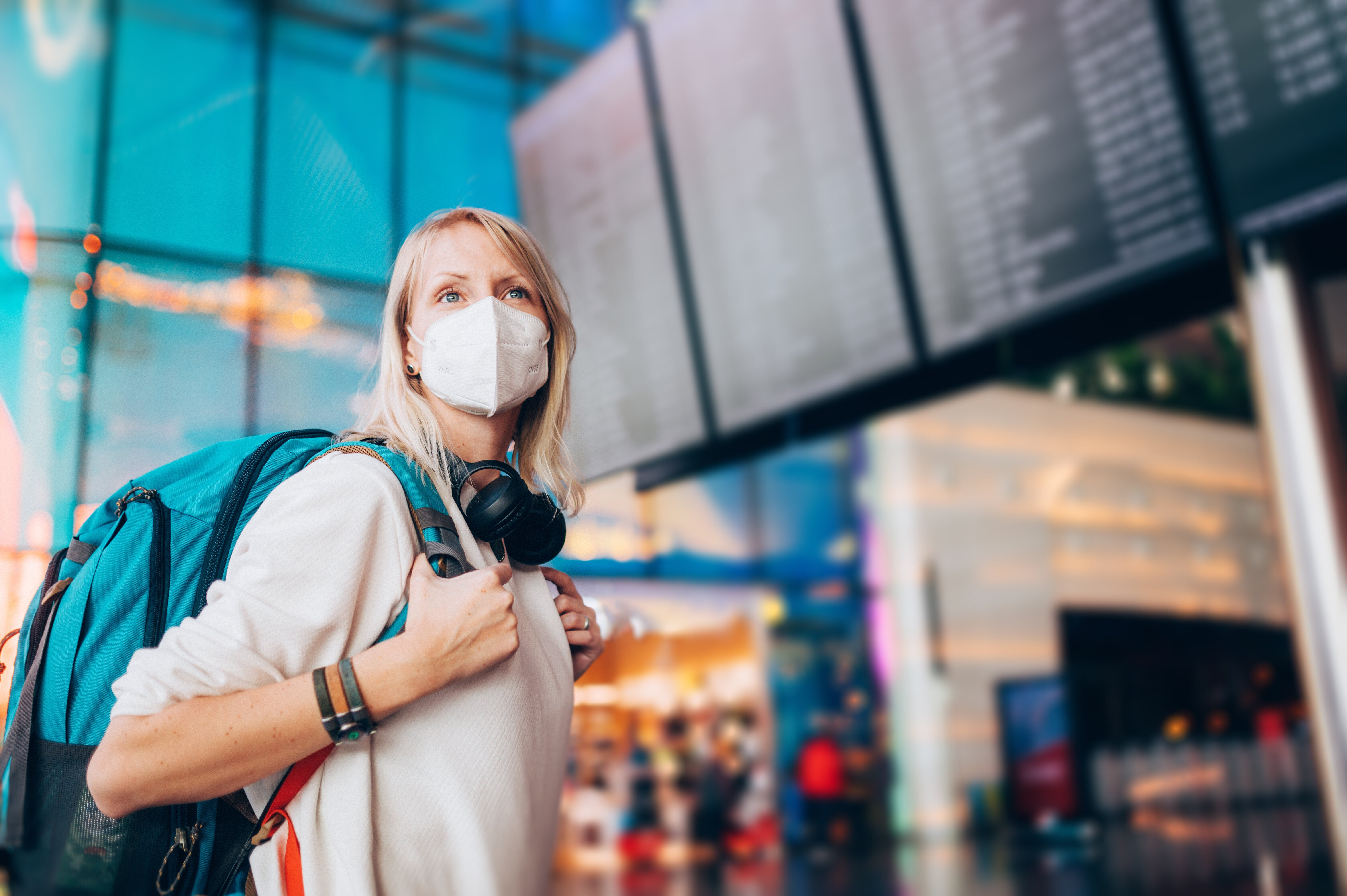 Masks and sanitizers are vital for flight health.