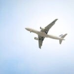 Boeing 747 cruising at high altitude