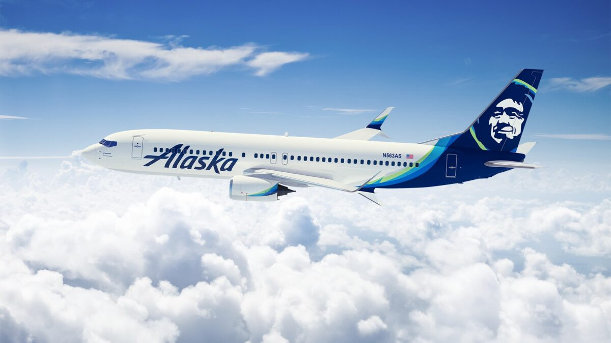 Alaska Airlines fleet taking off
