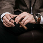 Cigar Aficionado Preparing His Cigars for Travel