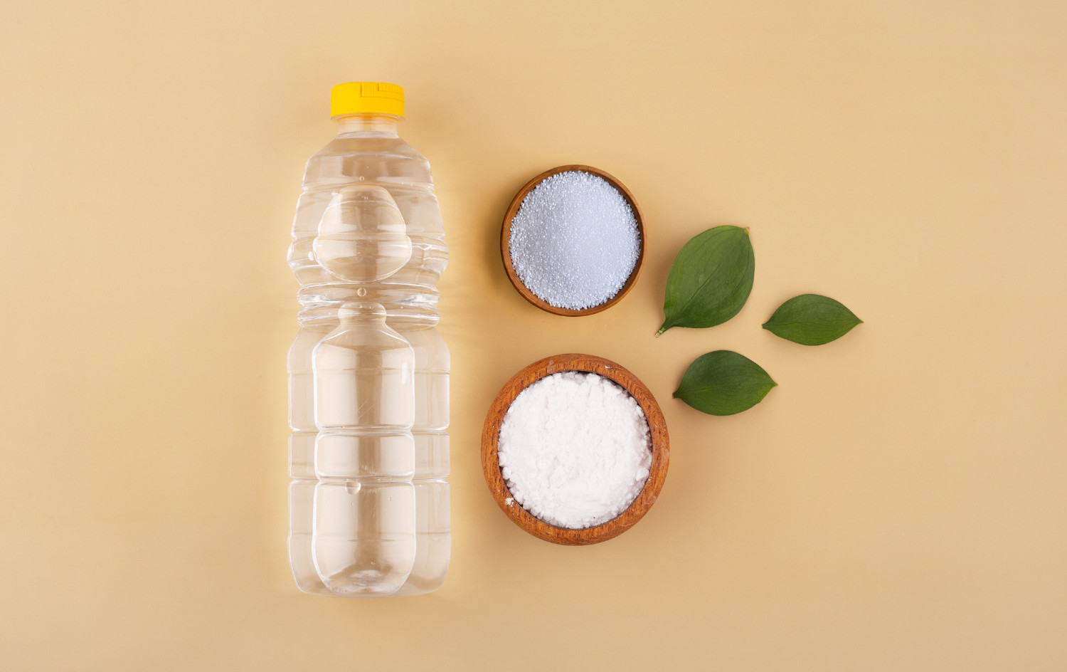 Baking soda, salt and vinegar
