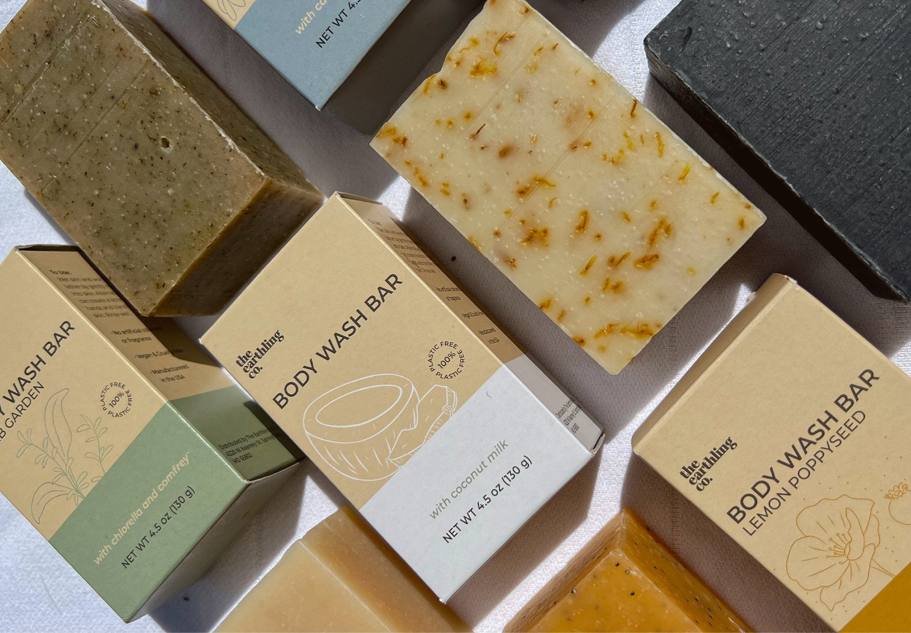 Bar soap on wooden surface