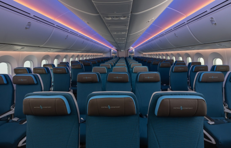 Boeing 787-9 Main Cabin + Extra Comfort