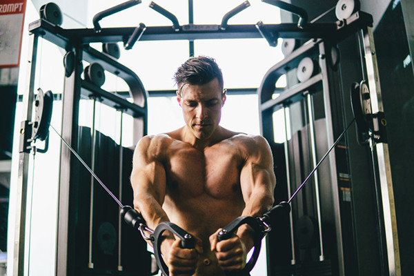 man doing cable chest fly | Cable chest fly exercise