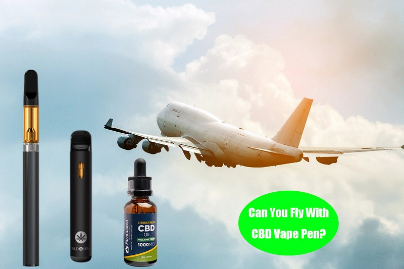 A passenger placing their belongings, including a vape pen, in a bin for airport security screening.