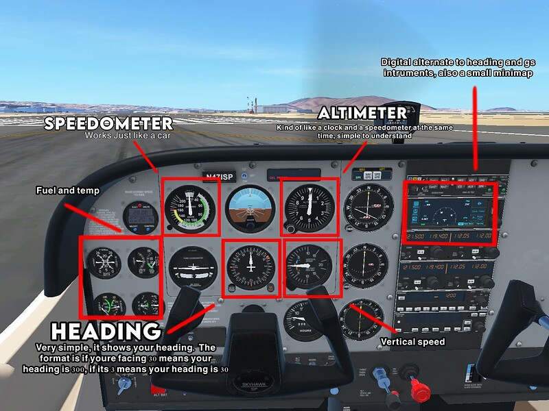 Cessna 172 Cockpit View