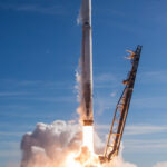 The Falcon 9 carrying a host of supplies and integral equipment