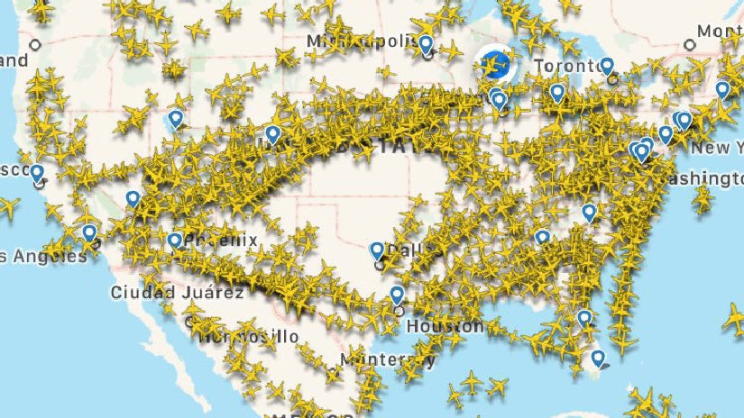Planes in the air as a tornado outbreak strikes the Plains