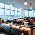 The nearly 14,000-square-foot Club, which will operate alongside the Club on Terminal 4, Concourse B, seats more than 250 guests and includes sweeping views of the airfield.