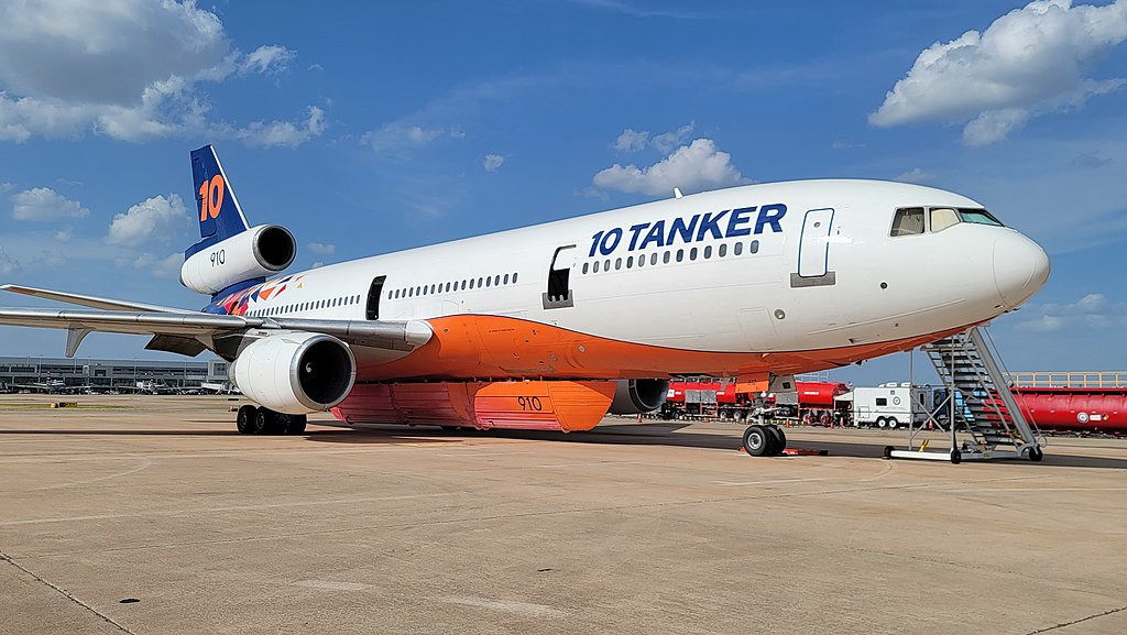 DC-10 Tanker 910 Parked at AUS