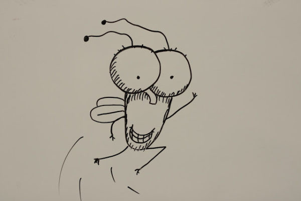 Adding teeth to Fly Guy's mouth