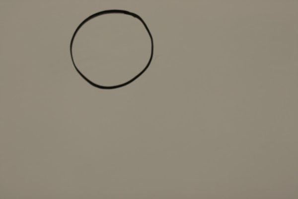 Drawing a circle for Fly Guy's head