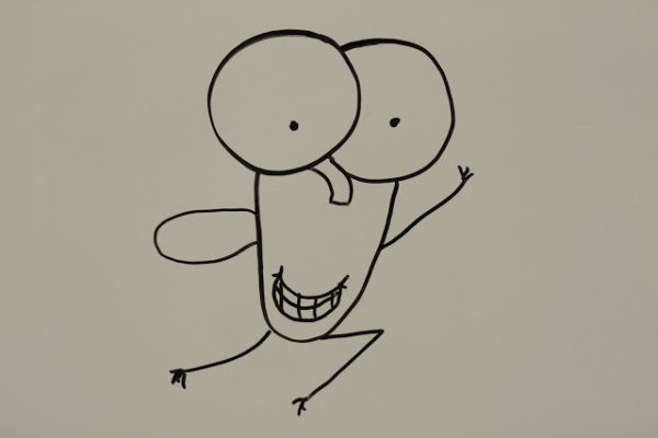Adding eyes and a faucet-shaped nose to Fly Guy