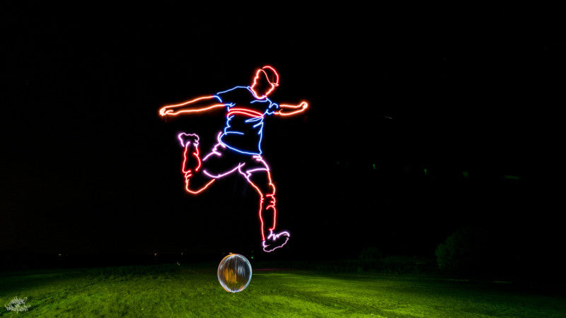 Drone Light-Painted