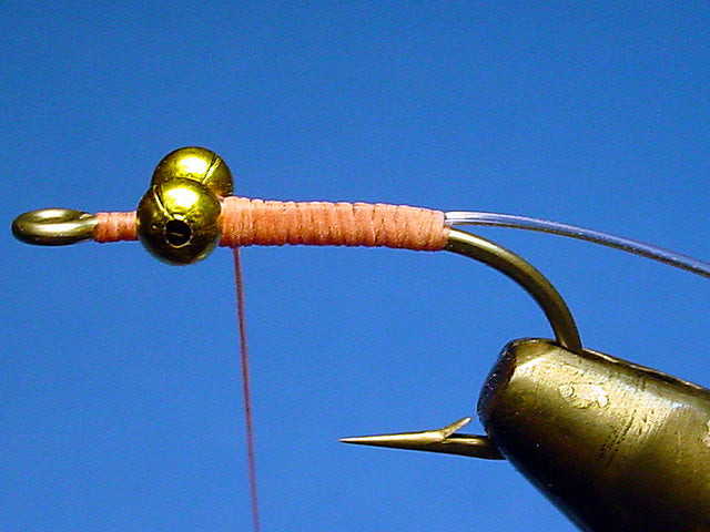 Thread wrapped over the V-Rib to the hook bend