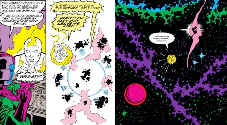 Human Torch Trapped in Deep Space