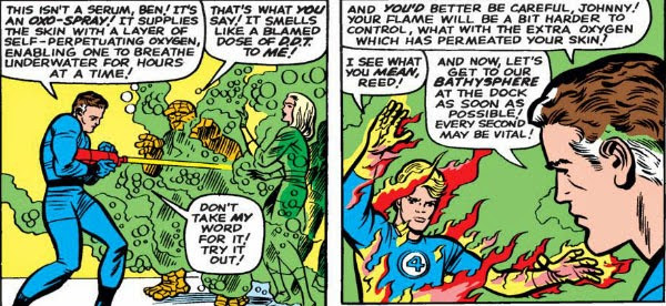 Human Torch Using Reed's Invention Underwater