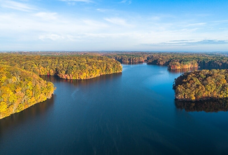 Fly Drone Liberty Reservoir