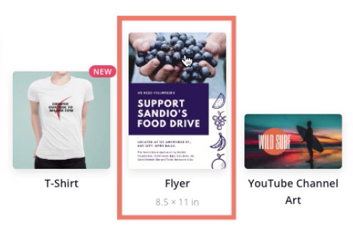 Canva's extensive template library