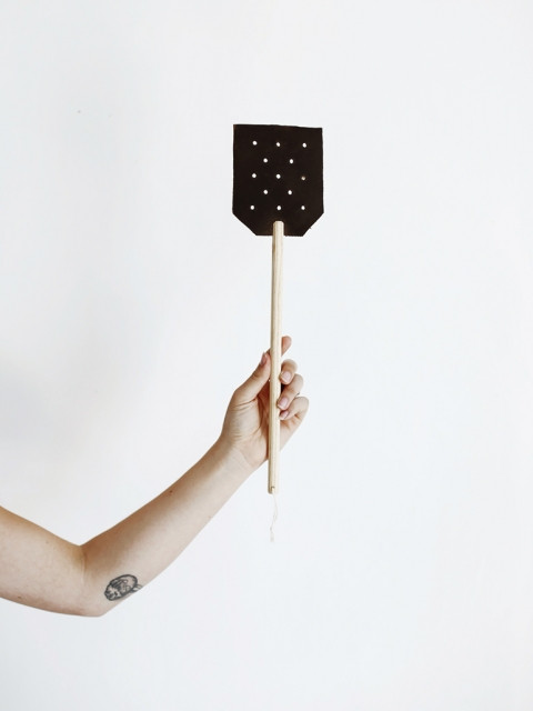 DIY Leather Fly Swatter @themerrythought